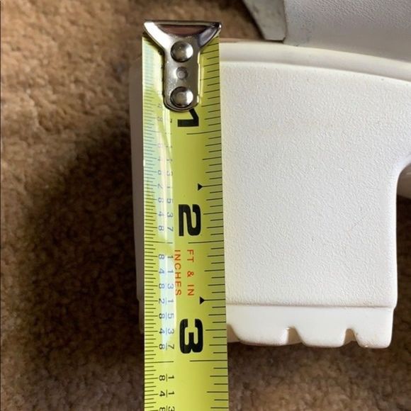 KOI WHITE CHUNK SANDAL VEGAN SIZE 8 - Picture 12 of 13